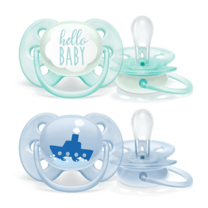 Avent Chupete Ultra Soft Nene Celeste 0-6M X2