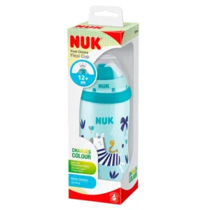 Nuk Vaso Flexi 300Ml Cebra Celeste