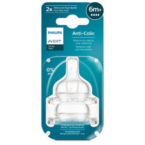 Avent Tetinas Anticolic Refresh x 2U. Fluir Rapido 6M+