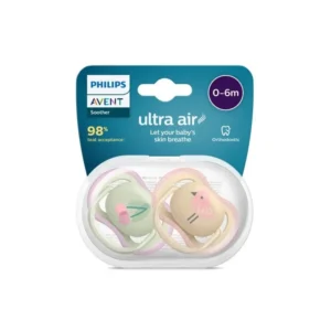 Avent Chupete Ultra Air Deco 0-6M – Nena Cereza Y Pájaro