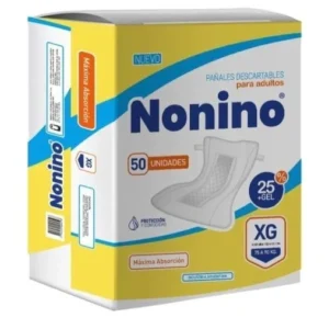 Pañales para Adultos – Nonino – Clásico Recto – Talle XG – 50 U