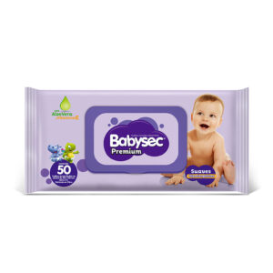 Toallitas Húmedas – Babysec Premium – c/ tapa – 50u