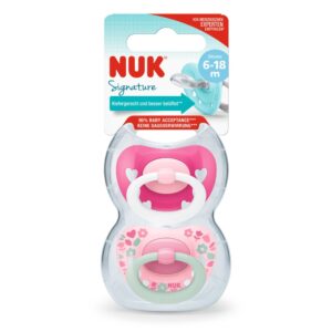 Nuk Chupetes X2 – Signature 6-18m – Fucsia
