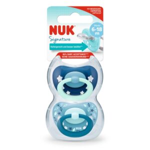 Nuk Chupetes X2 – Signature 6-18m – Azul