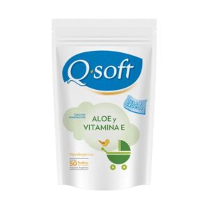 Qsoft – Toallitas Humedas – Aloe Vera – 50u