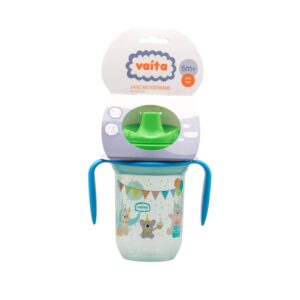 Vaita – Vaso Pico Duro Ancho – Verde – Doble Válvula Antiderrame Y Asas