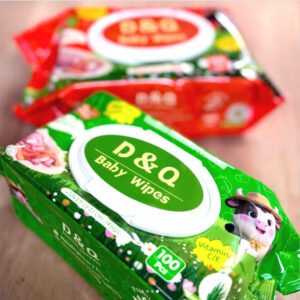 D&Q – Toallitas Húmedas c/ tapa – Aloe Vera – 100 u